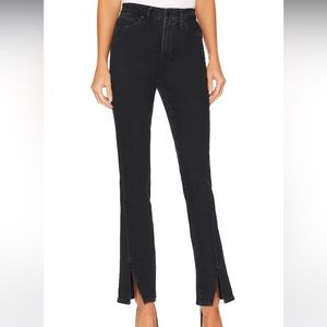 Good american good boy twisted slit jeans